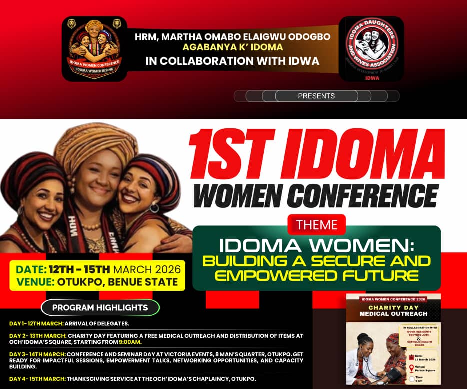 The 1st Idoma Women Conference Set to Hold in March&nbsp;2026